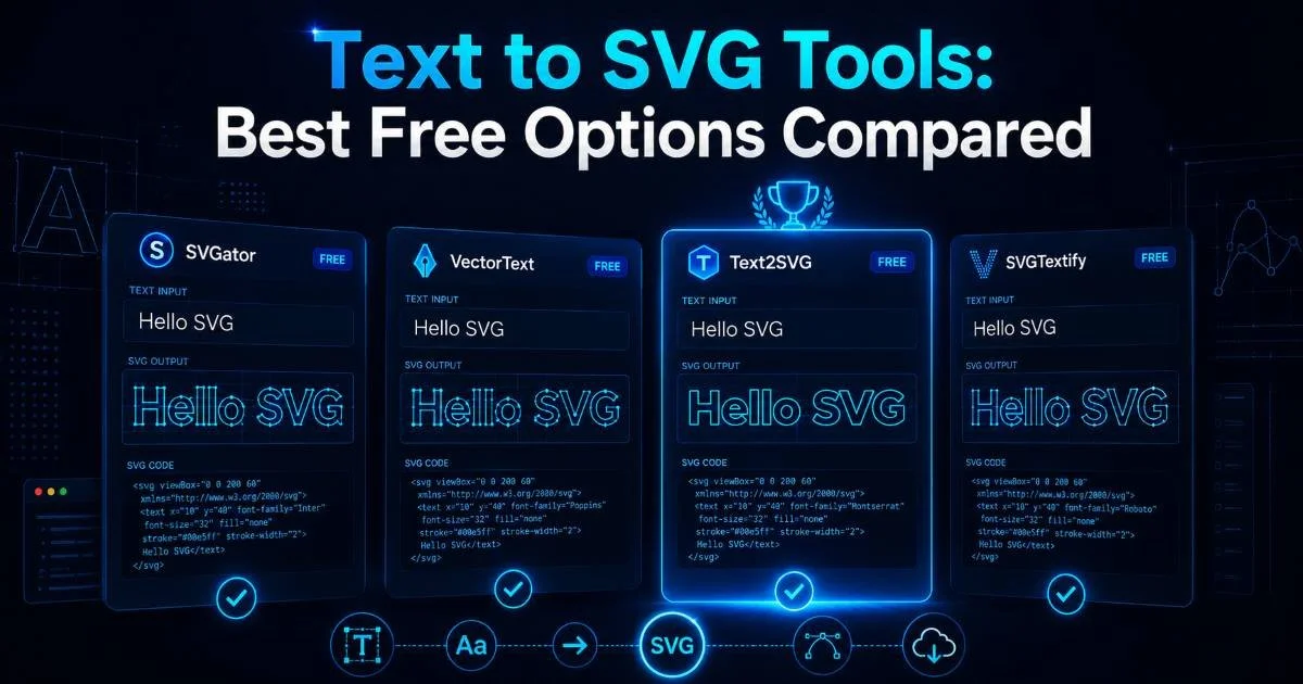 Text to SVG Tools: Best Free Options Compared